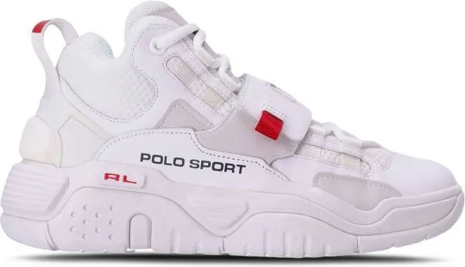 Polo Ralph Lauren high-top chunky leather sneakers White