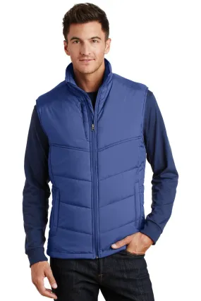 Port Authority Puffy Vest J709 Mediterranean Blue/Black