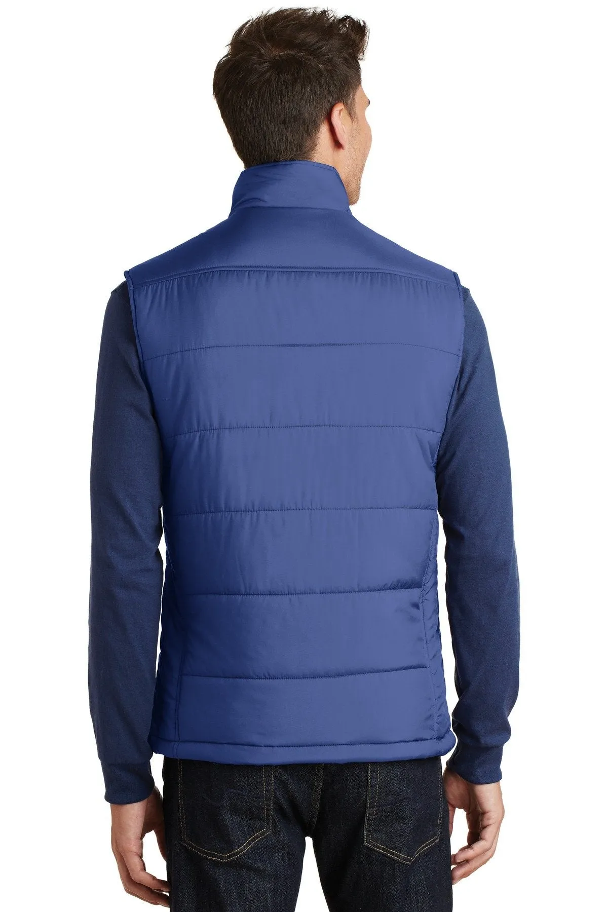 Port Authority Puffy Vest J709 Mediterranean Blue/Black