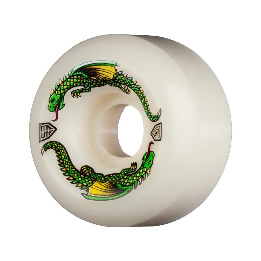 Powell Dragon Formula 93A Skateboard Wheels Off White Dragons 53mm x 33mm