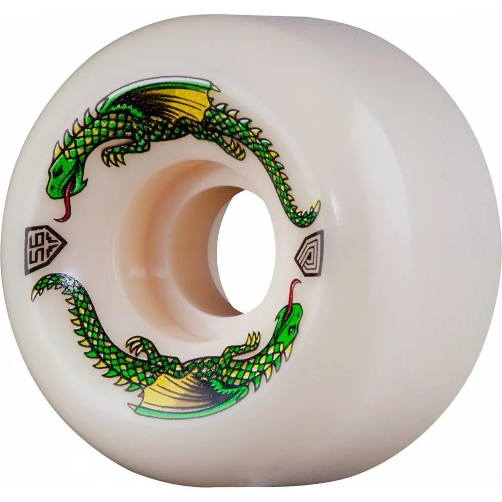 Powell Dragon Formula 93A Skateboard Wheels Off White Dragons V6 56mm x 36mm