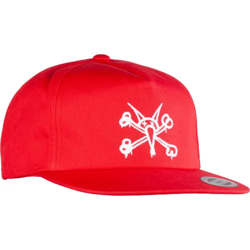 Powell Peralta Skateboard Vato Rat Snapback Hat Red Cap