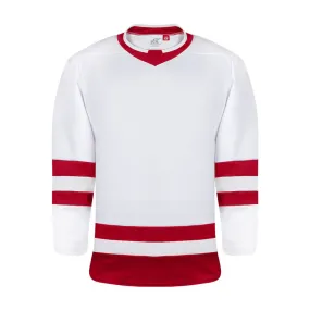 Premium League Hockey Jersey: White/Red