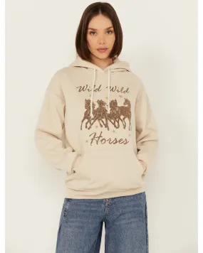 Product Name:  Youth In Revolt Women's Hold Horses Graphic Hoodie