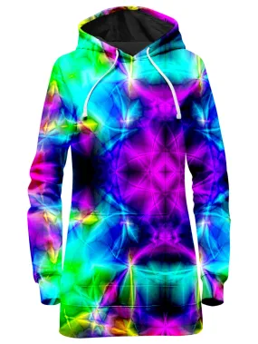 Psyched Mixed Dimension Hoodie Dress