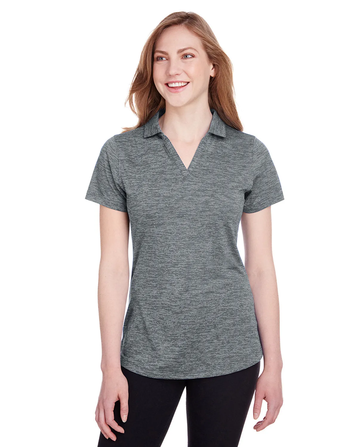 Puma Golf Ladies Icon Heather Polo, Quiet Shade