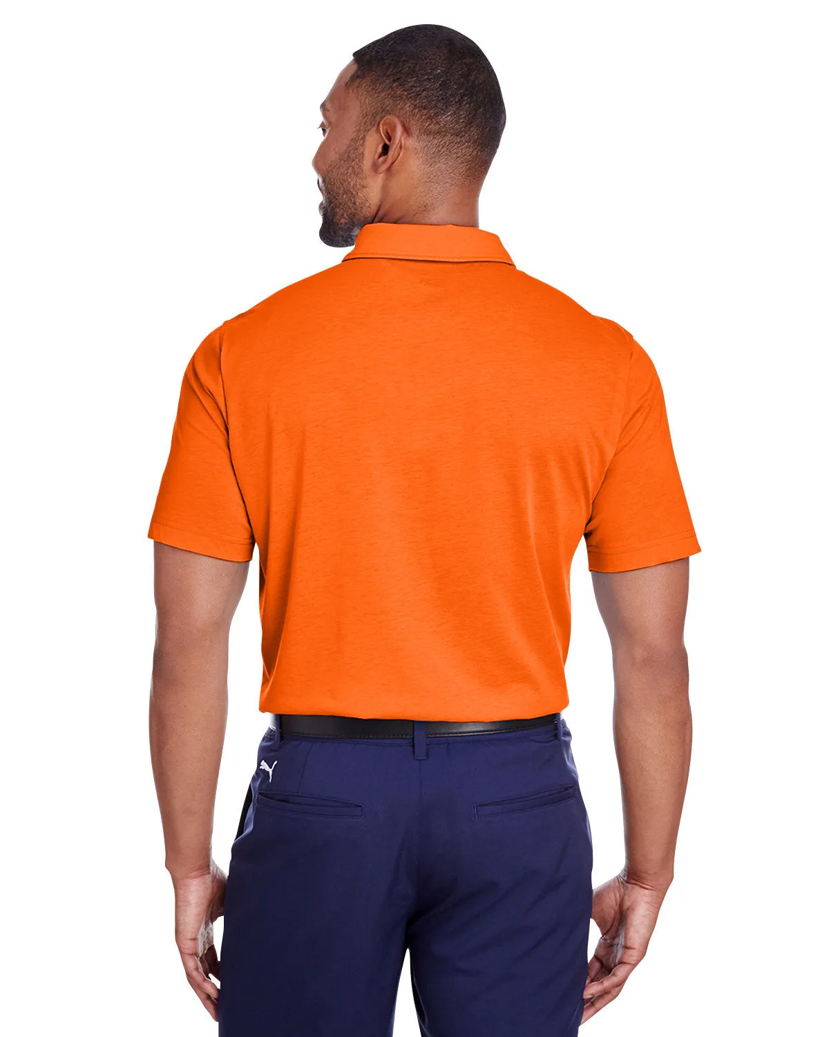 Puma Golf Men's Fusion Polo, Vibrant Orange