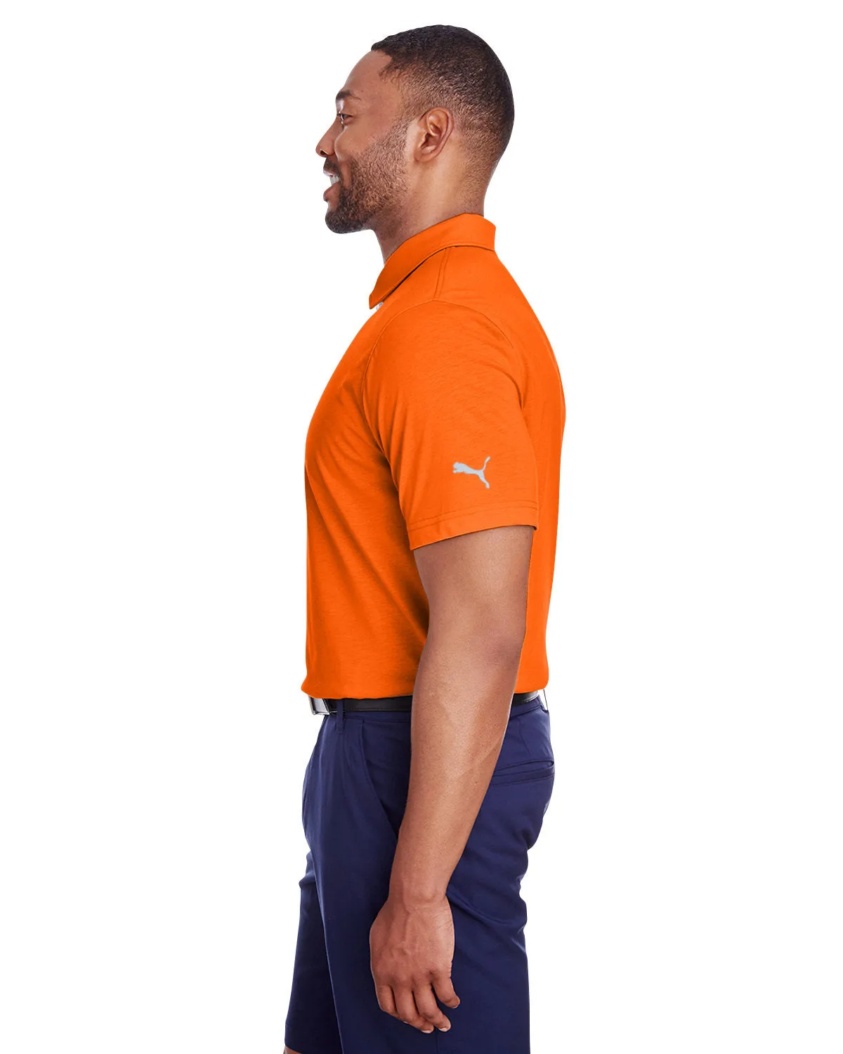 Puma Golf Men's Fusion Polo, Vibrant Orange