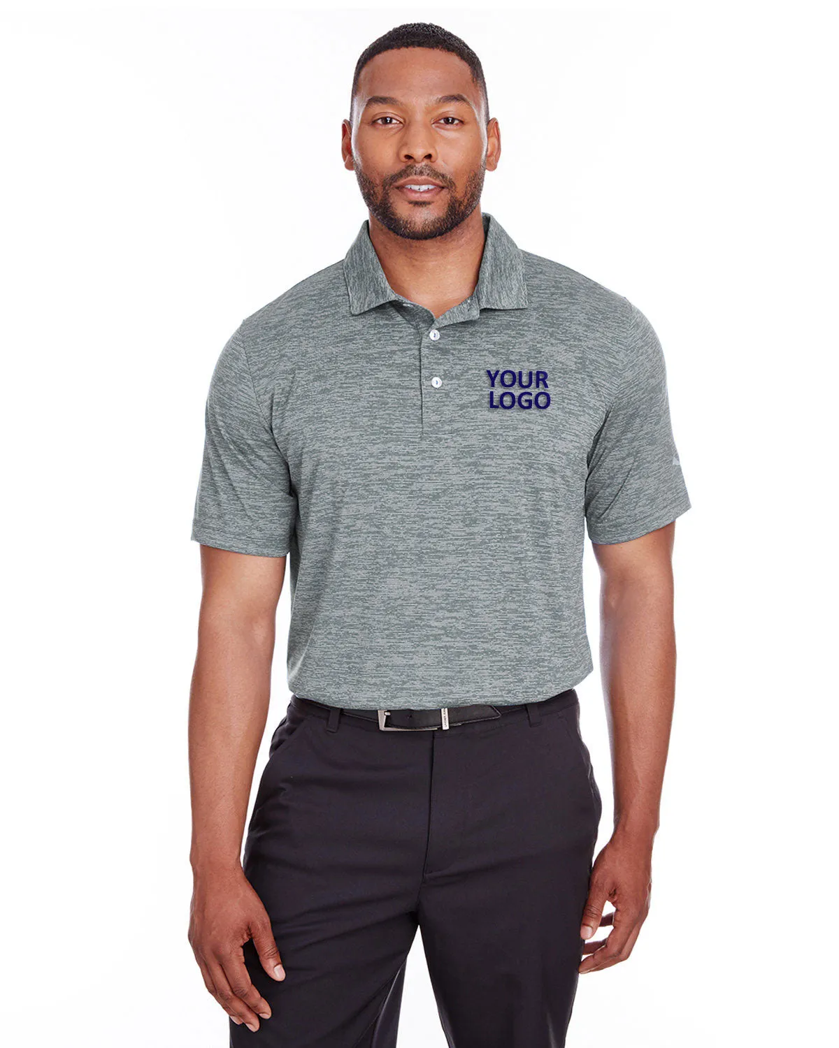 Puma Golf Men's Icon Heather Polo, Quiet Shade