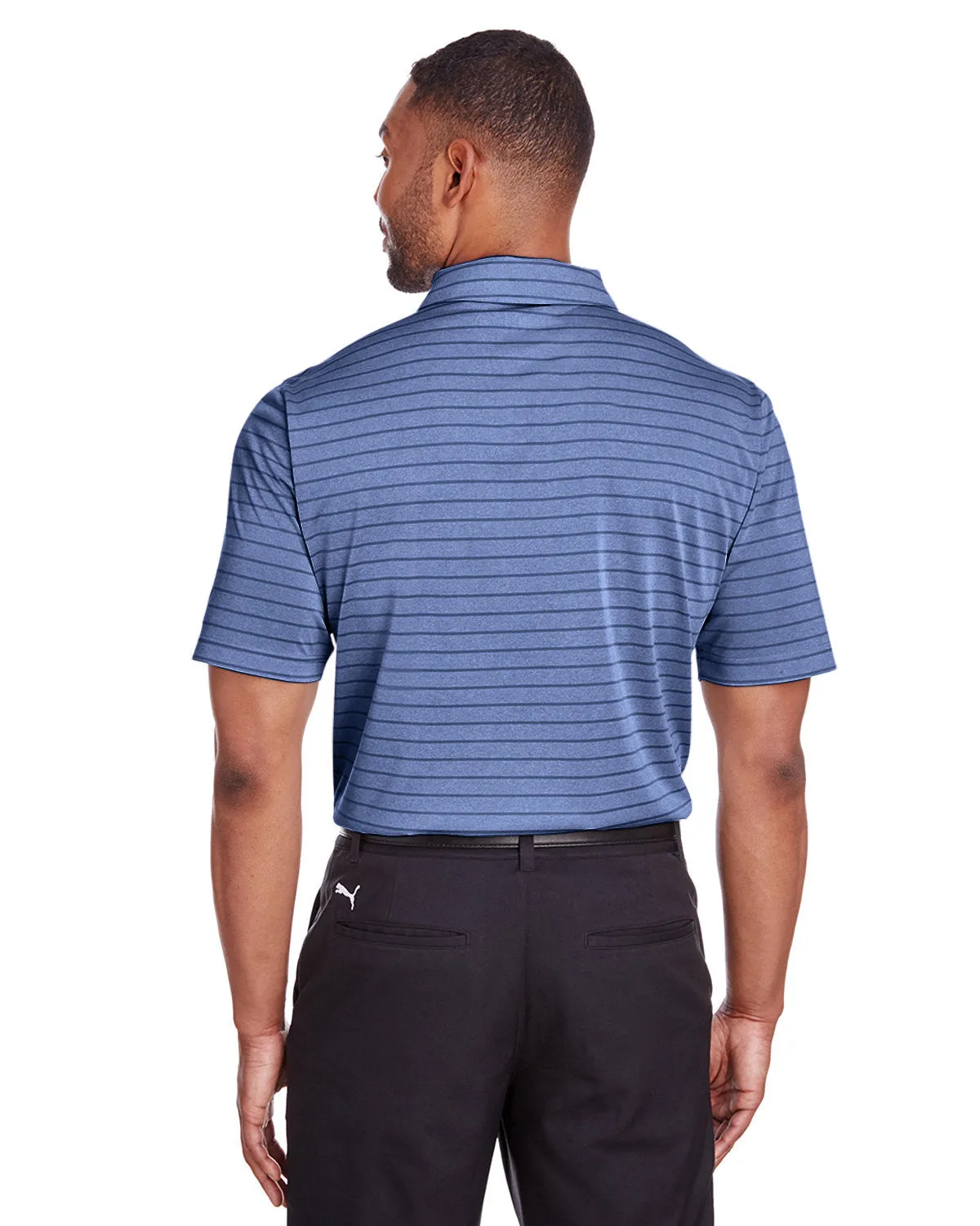 Puma Golf Men's Rotation Stripe Polo, Surf The Web