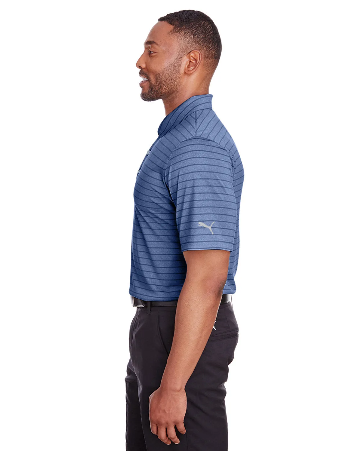 Puma Golf Men's Rotation Stripe Polo, Surf The Web