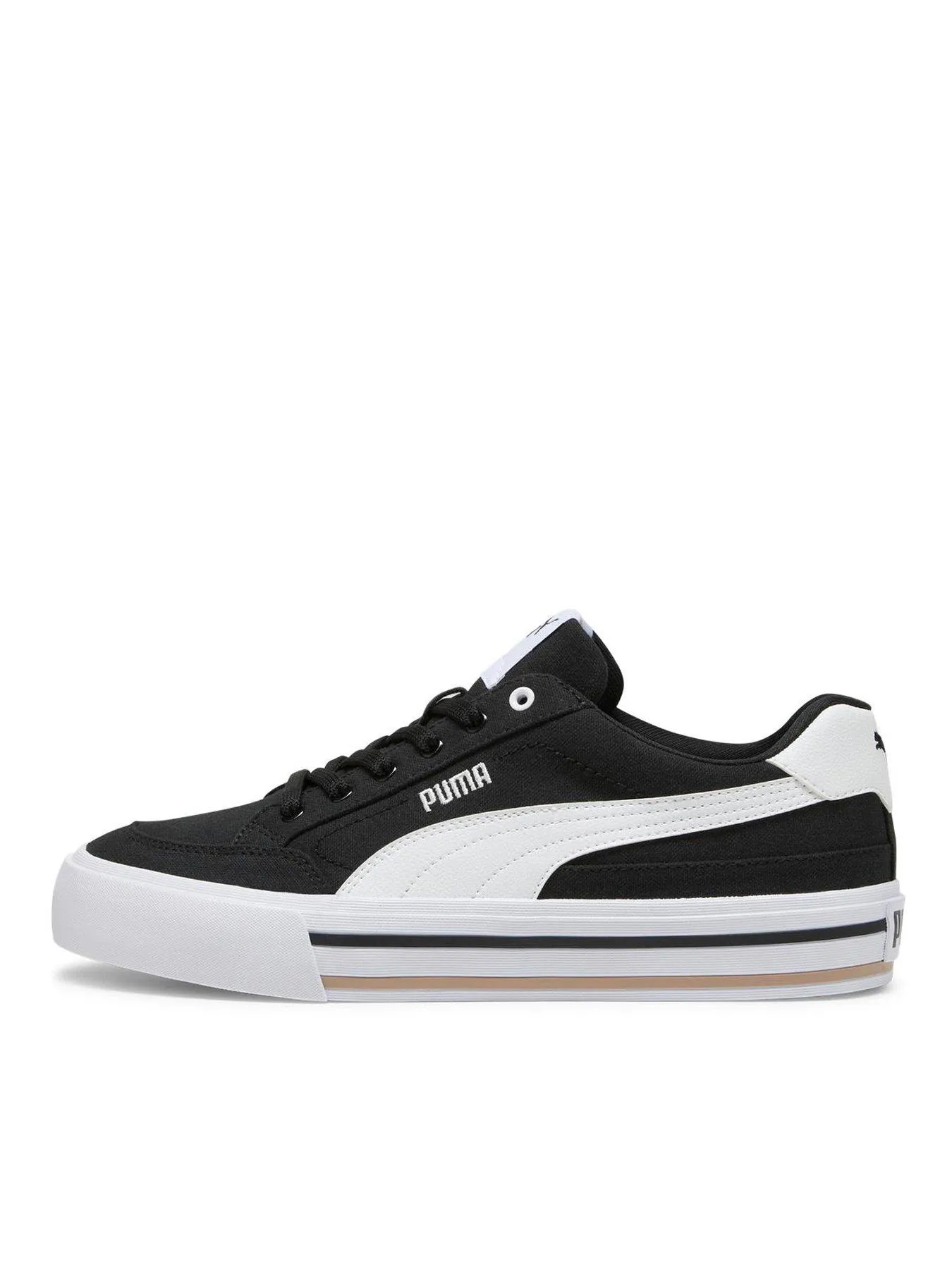 Puma Mens Court Classic Vulc Fs Trainers - Black/white