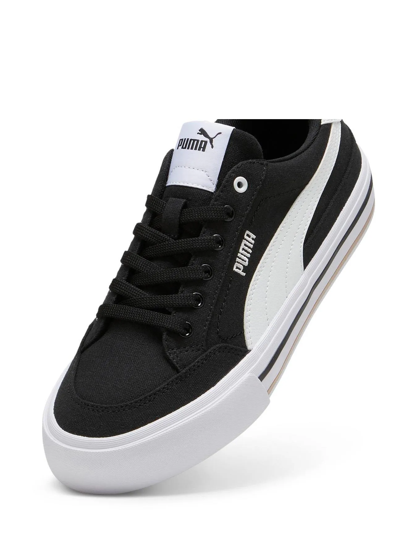 Puma Mens Court Classic Vulc Fs Trainers - Black/white