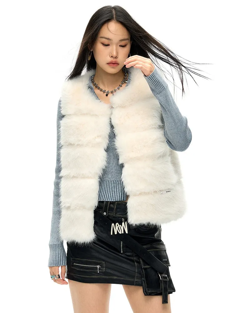 Quilted Eco-friendly Fur Vest