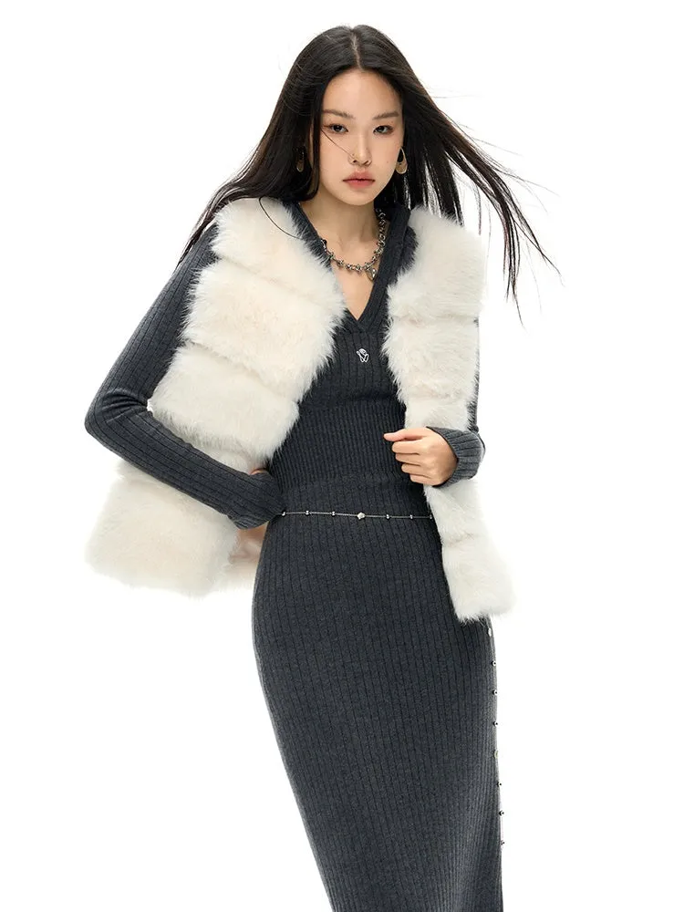 Quilted Eco-friendly Fur Vest