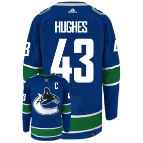 Quinn Hughes Vancouver Canucks Adidas Primegreen Authentic NHL Hockey Jersey     