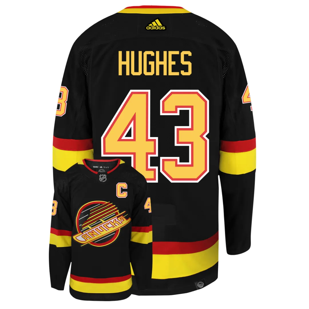 Quinn Hughes Vancouver Canucks Adidas Primegreen Authentic NHL Hockey Jersey     