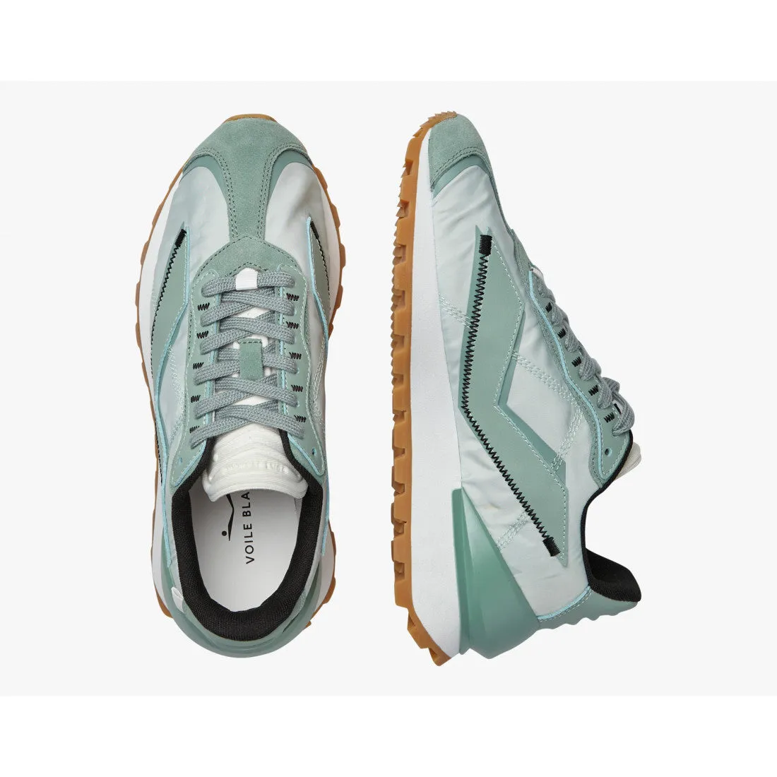 Qwark Spur Woman Sage Green Chunky Sneakers