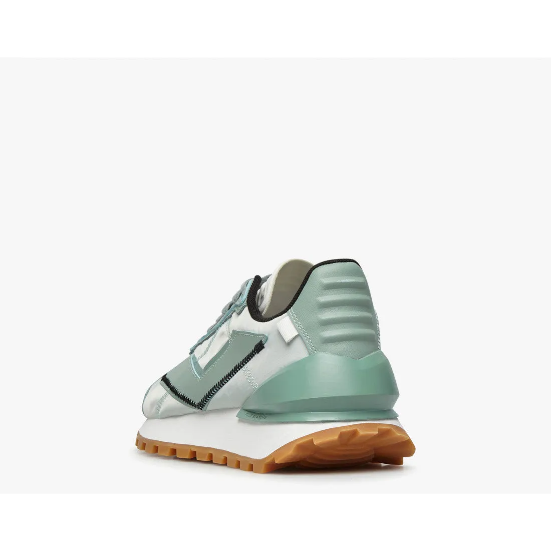 Qwark Spur Woman Sage Green Chunky Sneakers