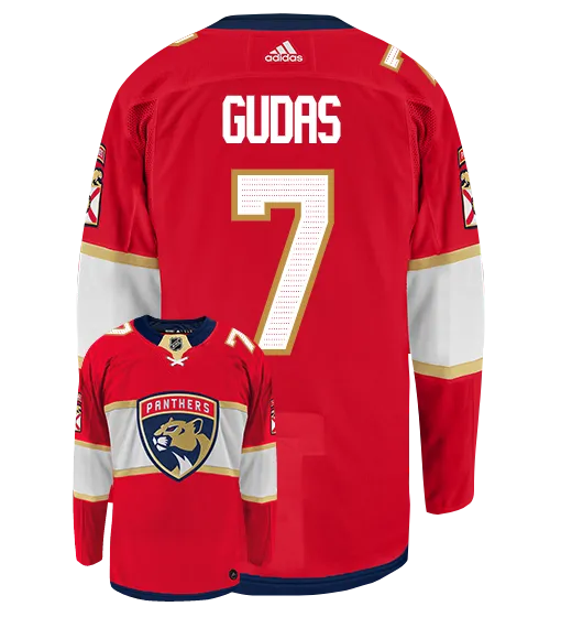 Radko Gudas Florida Panthers Adidas Authentic Home NHL Hockey Jersey     