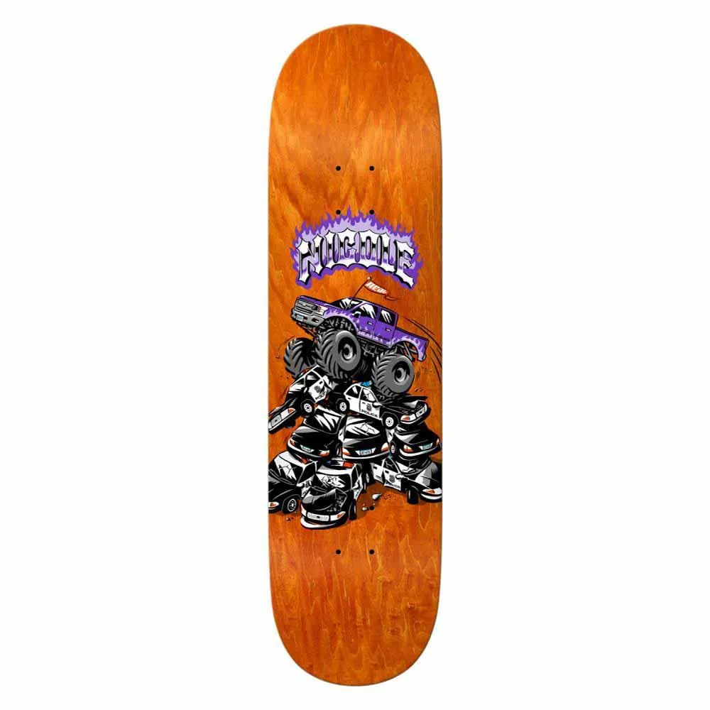 Real Skateboard Deck Nicole Pig Romp Assorted Woodstains 8.25