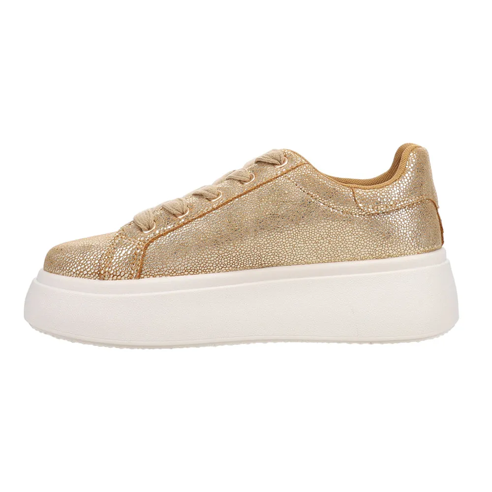 Record Metallic Platform Sneakers