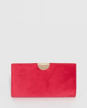 Red Carlie Clutch Bag