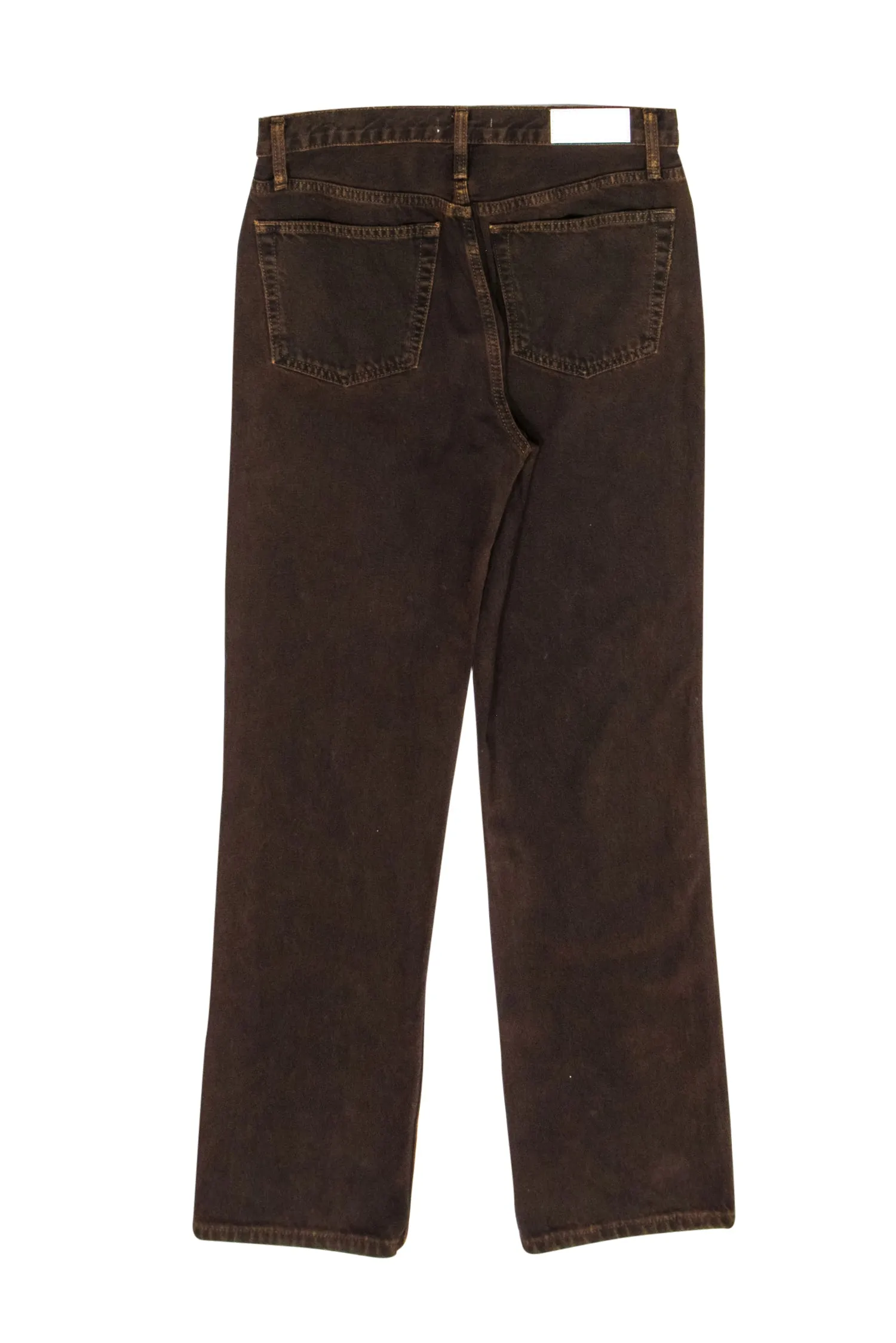 RE/DONE - Brown & Black Acid Wash Jeans Sz 8