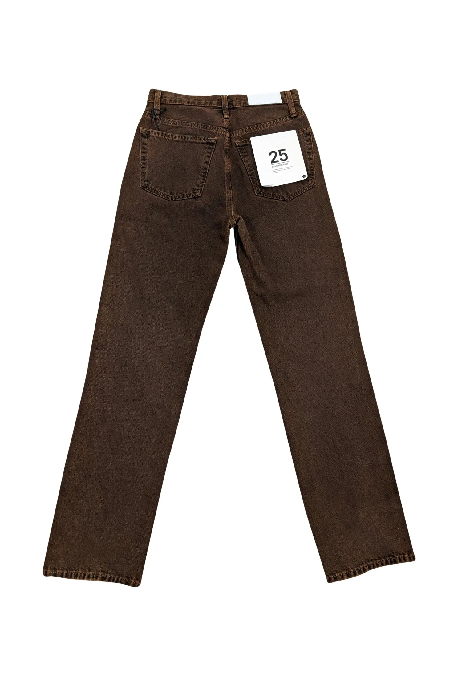 RE/DONE - Terracotta Brown 90s High Rise Loose Jeans Sz 0