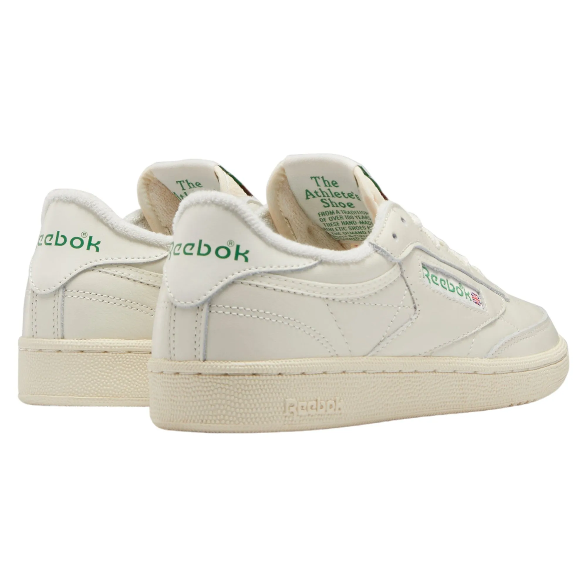 Reebok Womens Club C 85 Vintage Trainers - Chalk Green