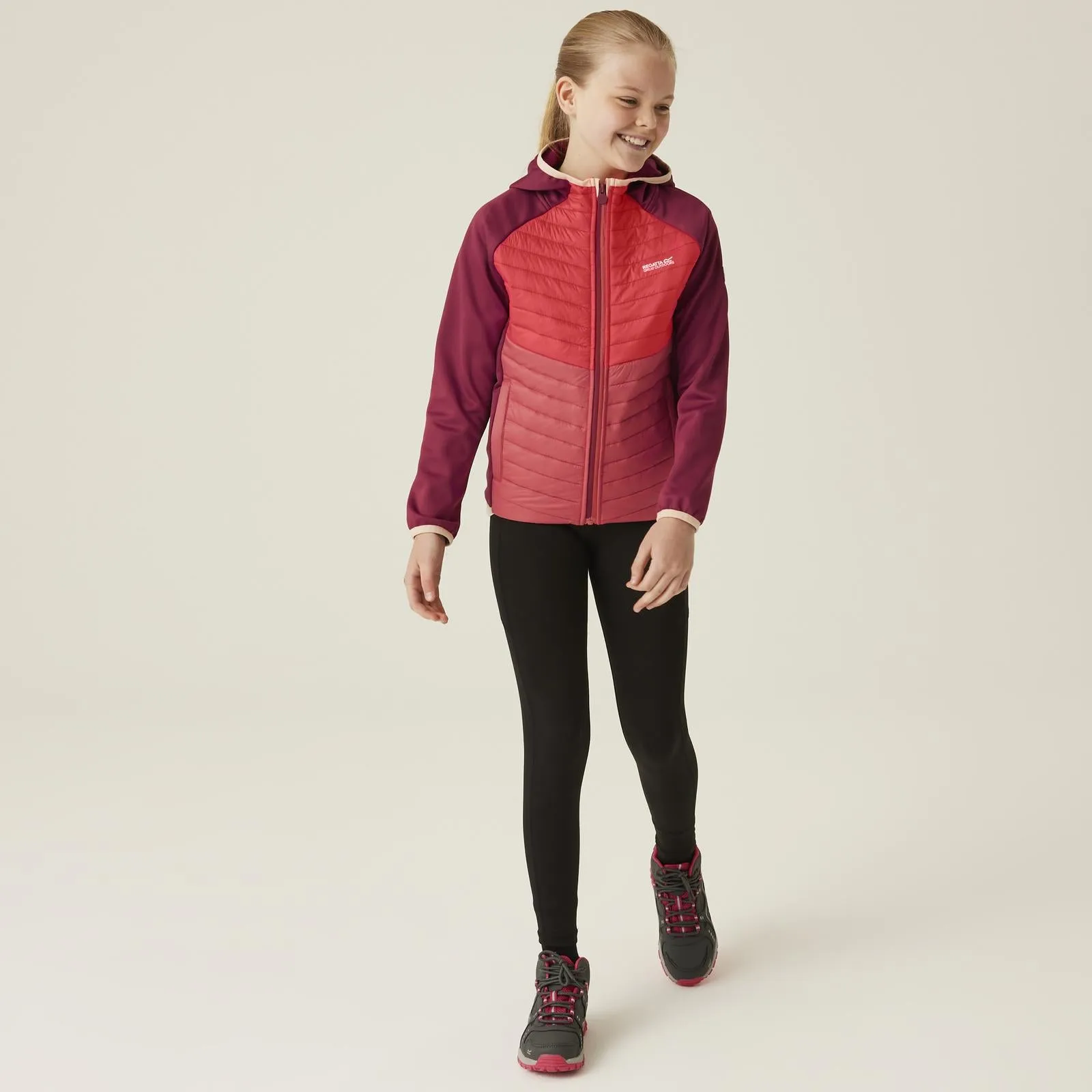 Regatta Kids Kielder Hybrid VIII Jacket - Rumba Red/Red Sky - 15-16YRS