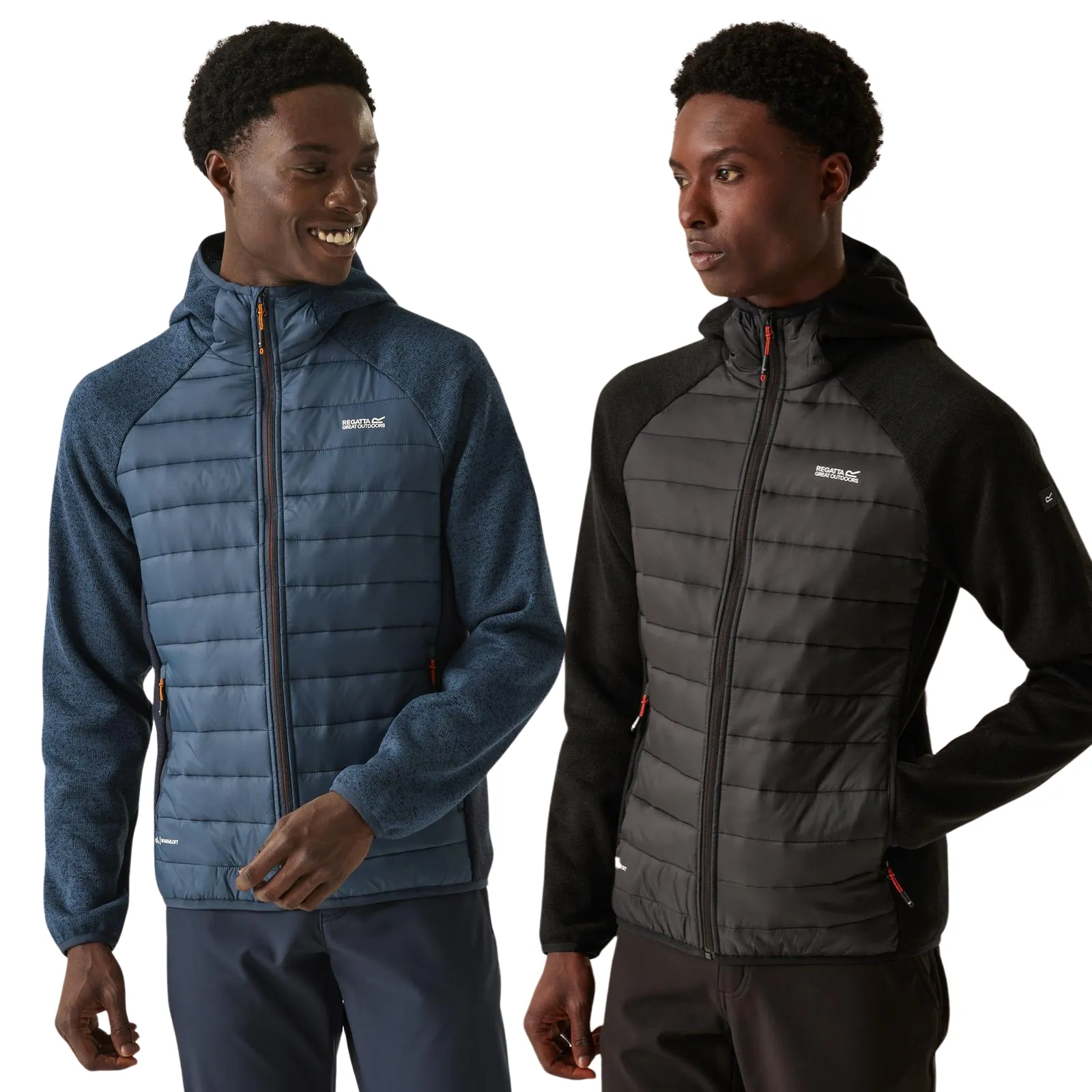 Regatta Mens Newhill Hybrid Hooded Walking Padded Jacket