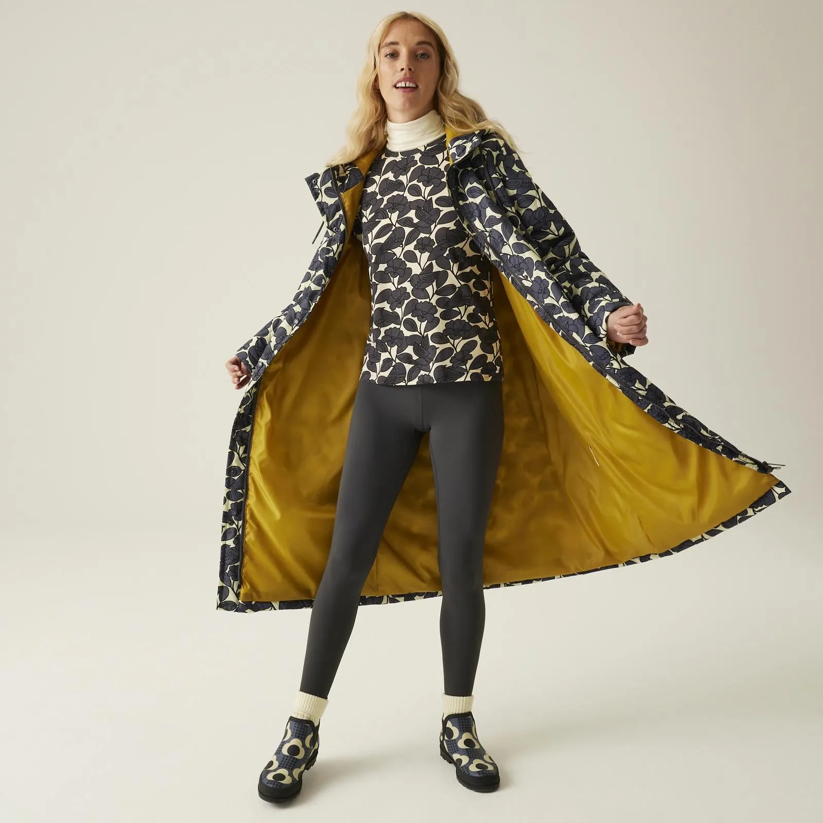 Regatta Womens Orla Kiely Longline Padded Jacket