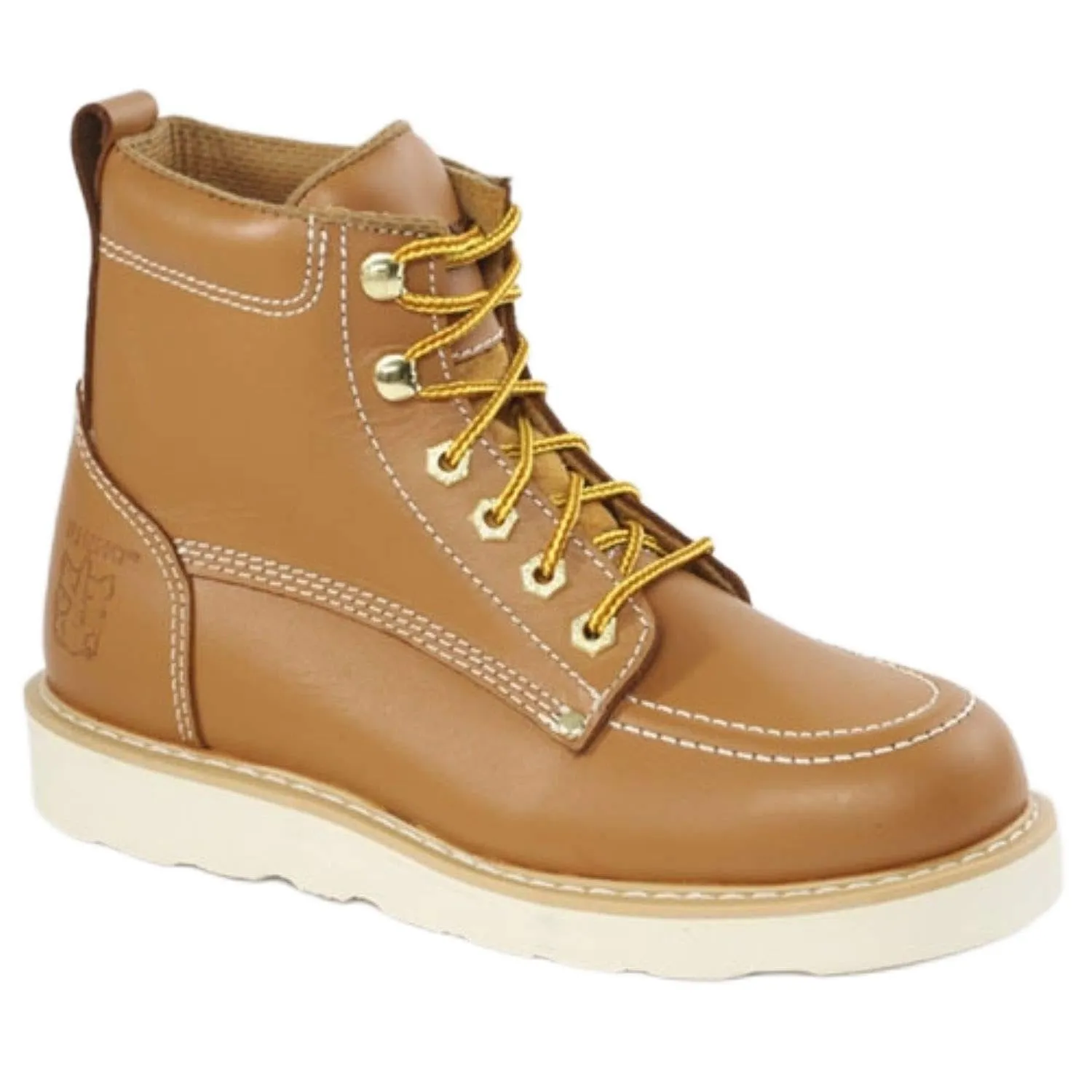 Rhino 62T06 6 inch Moc toe Leather Work Boot - Butternut 6