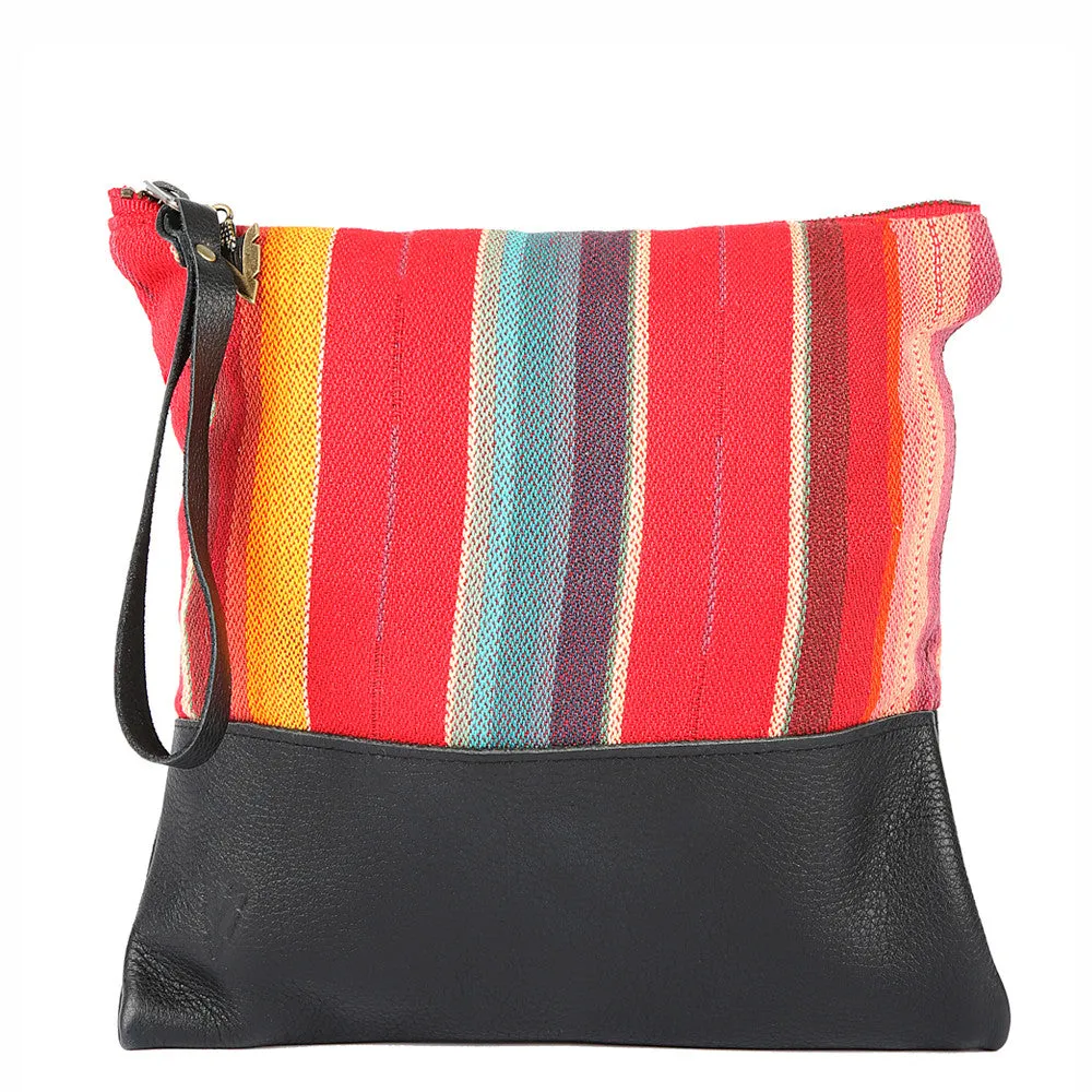 Rosarito Clutch in Black Leather