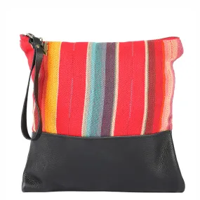 Rosarito Clutch in Black Leather