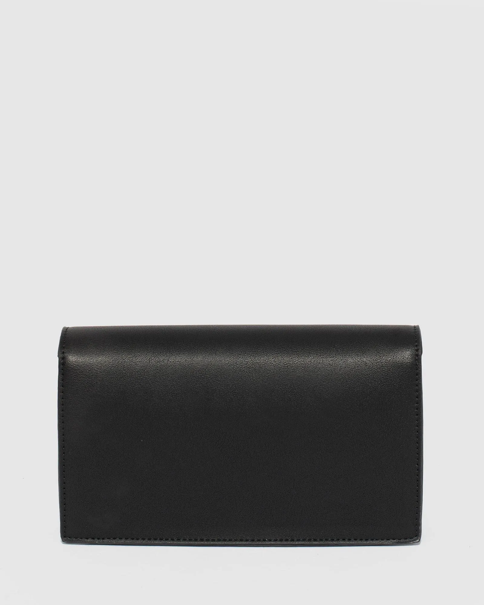 Salima Black Heart Clutch Bag