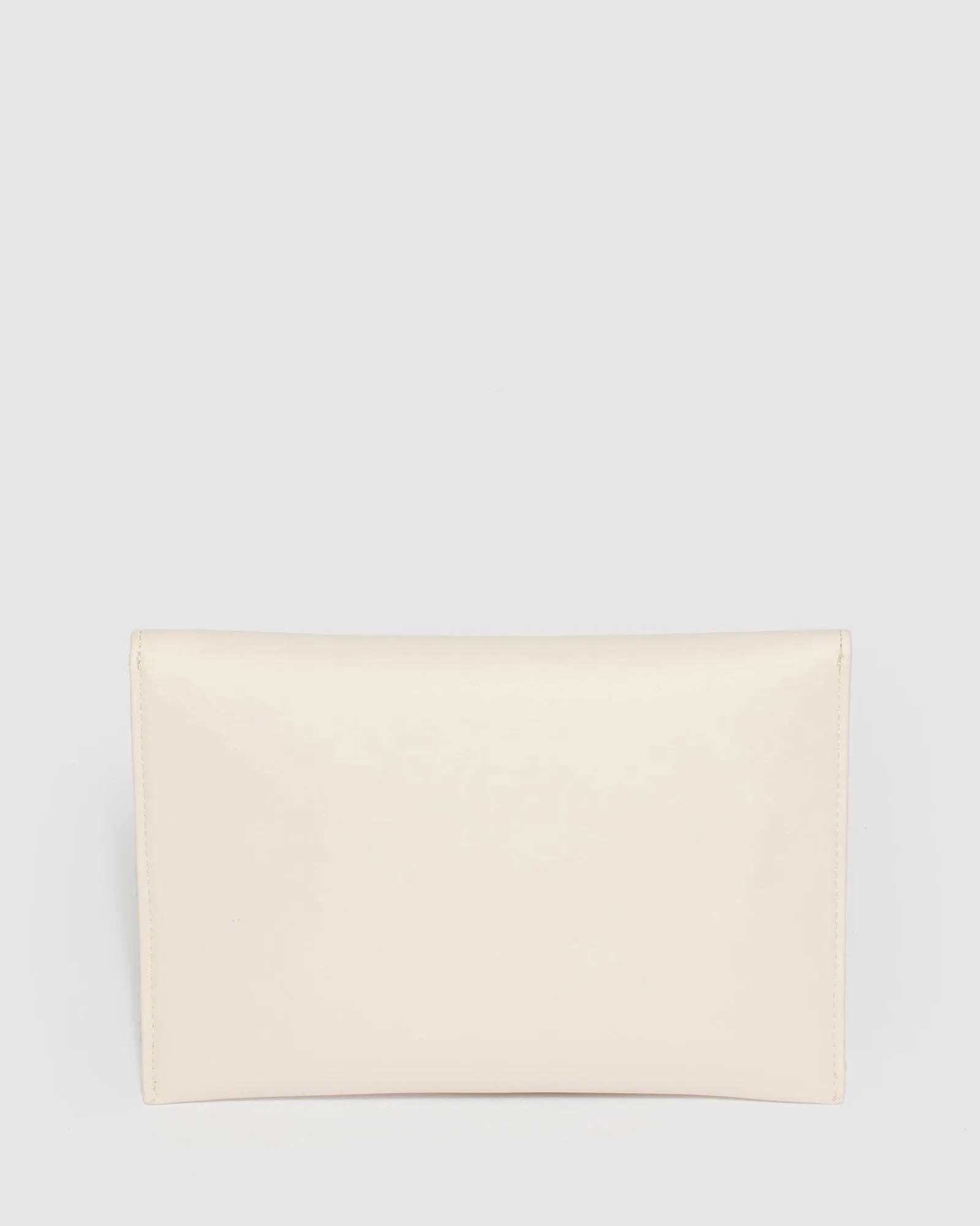 Samantha Square Nude Clutch Bag