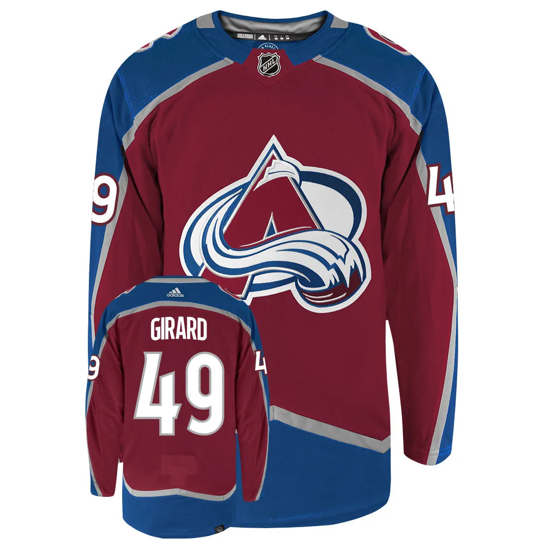 Samuel Girard Colorado Avalanche Adidas Primegreen Authentic NHL Hockey Jersey     