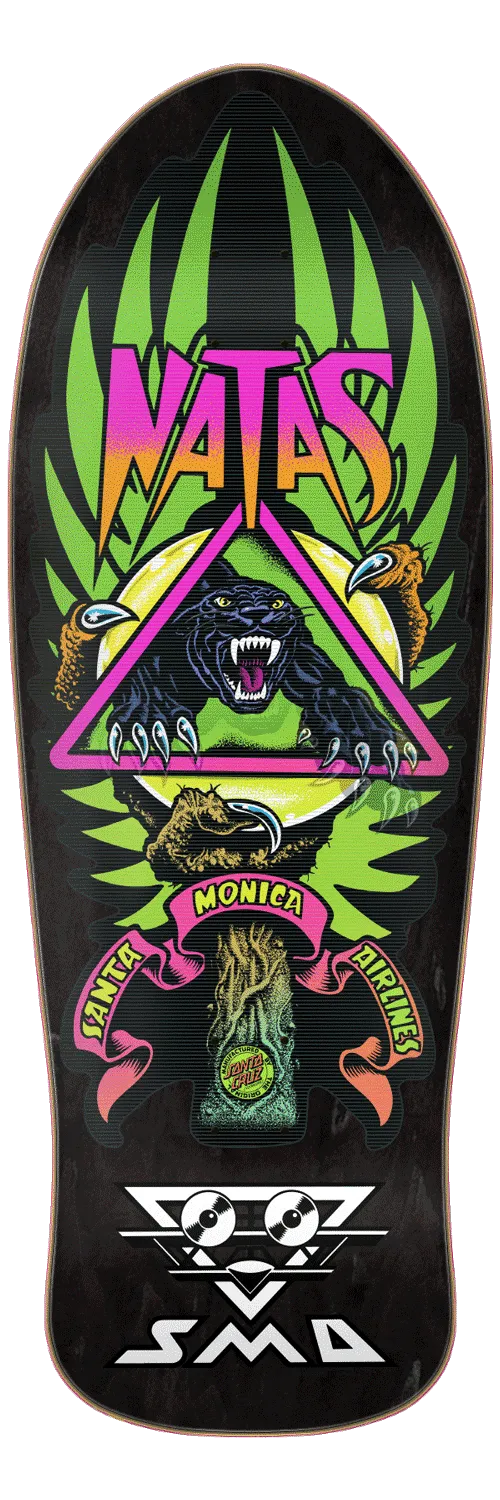 SANTA CRUZ 10.538IN NATAS PANTHER LENTICULAR REISSUE SKATEBOARD DECK (11117120)