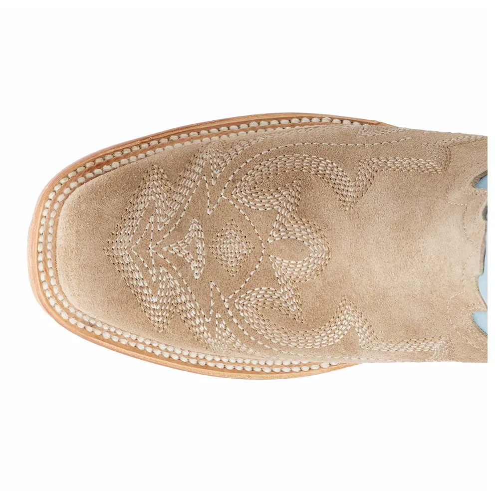 Saratoga x West Desperado Embroidered Square Toe Cowboy Boots