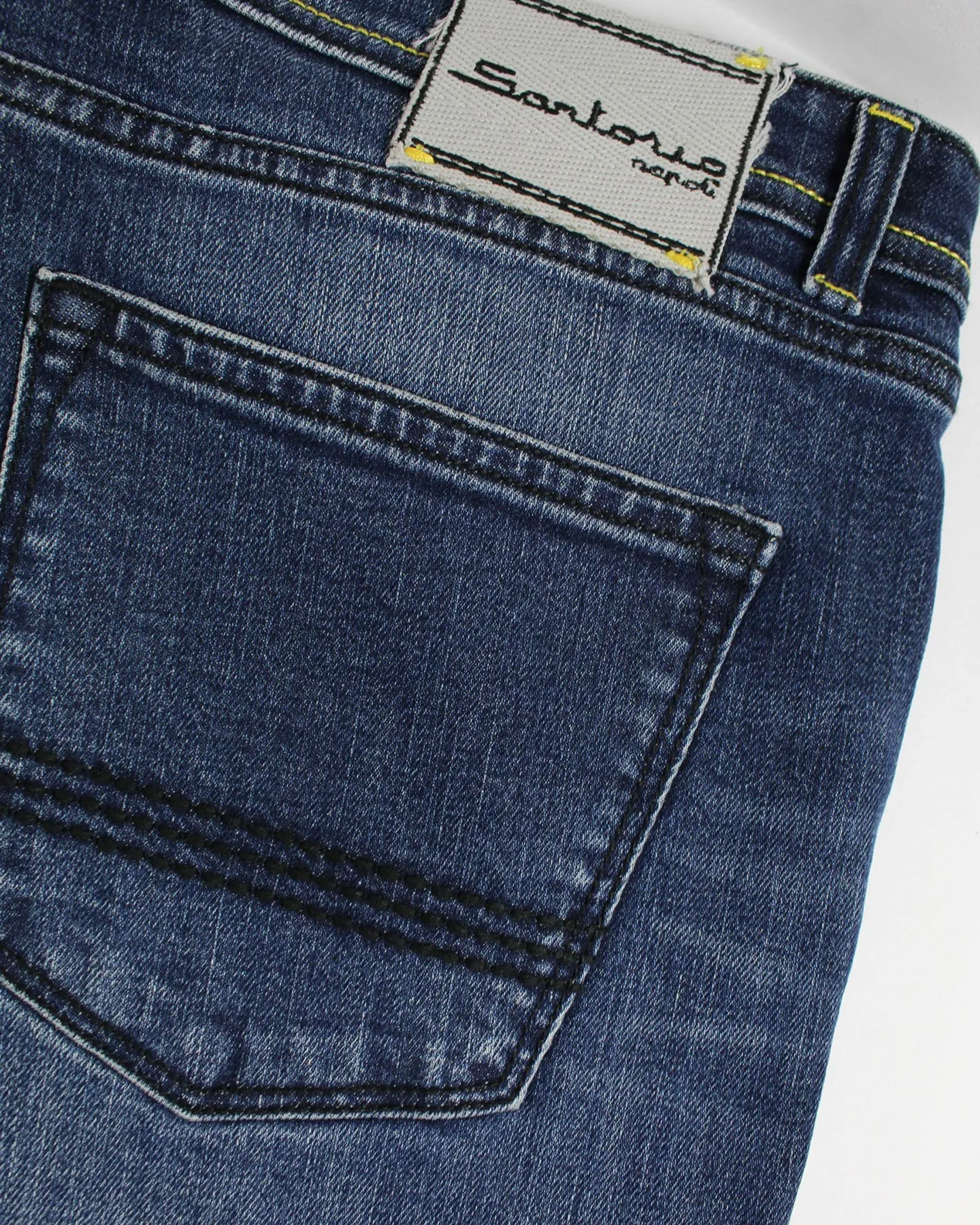 Sartorio Jeans Dark Denim Blue Slim Fit Button Fly 40 SALE