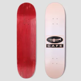 Skateboard Cafe 8.6 Trumpet Logo Skateboard Deck Peach / White Fade