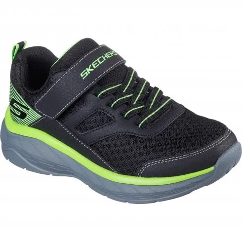 Skechers Boundless | Black/Lime | Boy's Sporty Sneakers