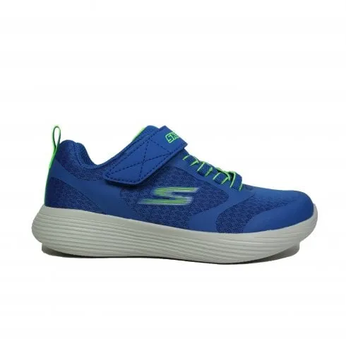 Skechers GO RUN 400 V2 - Goltran | Blue/Lime | Childrens Trainers