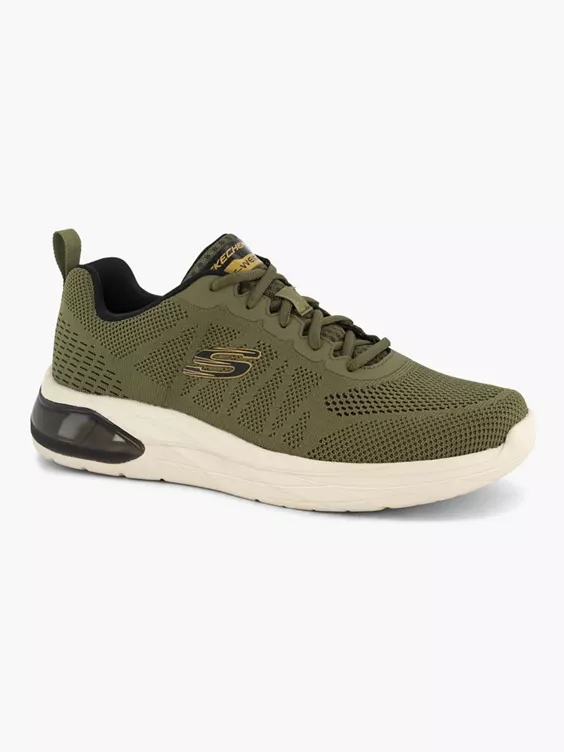 Skechers  Mens Skechers Khaki Memory Foam Lace Up Trainers