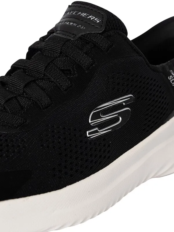 Skechers Slip-ins Bounder 2.0 Emerged Trainers - Black/White