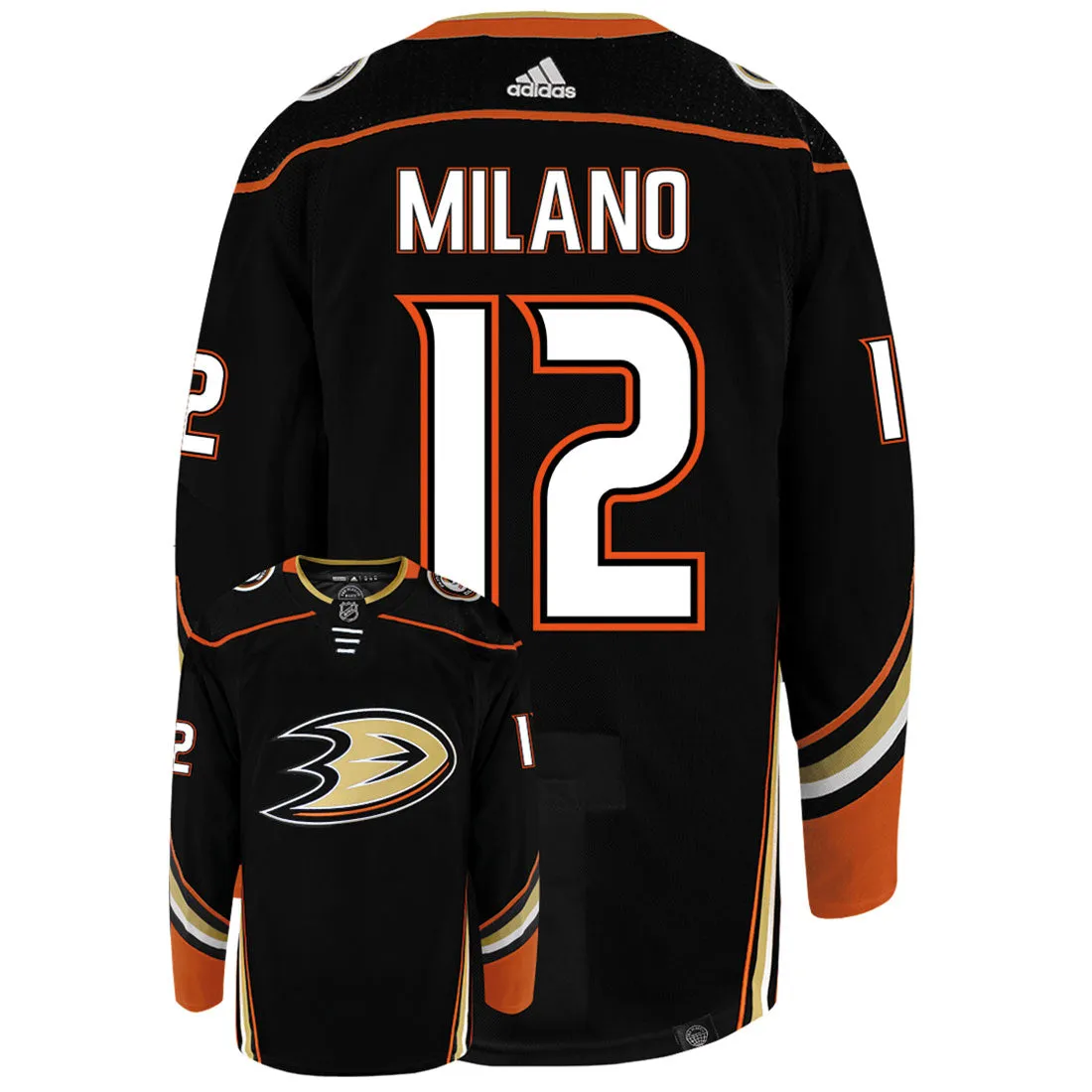 Sonny Milano Anaheim Ducks Adidas Primegreen Authentic NHL Hockey Jersey     