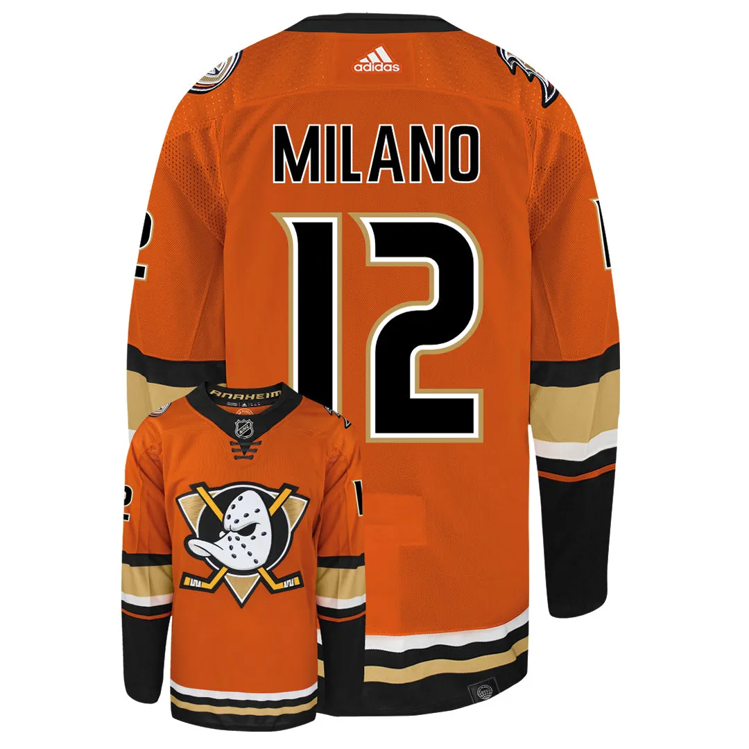 Sonny Milano Anaheim Ducks Adidas Primegreen Authentic NHL Hockey Jersey     