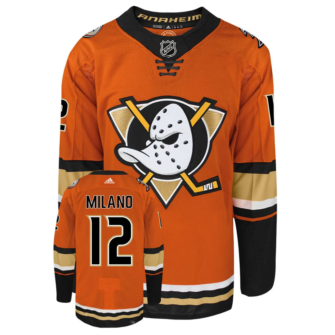 Sonny Milano Anaheim Ducks Adidas Primegreen Authentic NHL Hockey Jersey     